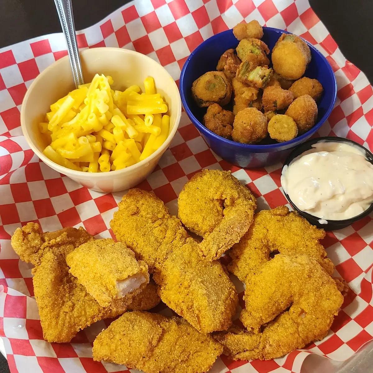 Fried Fish and Shrimp Platter-