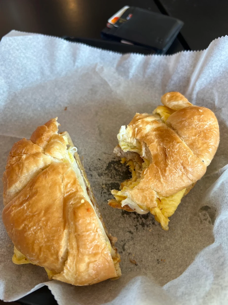 Sausage Egg and Cheese Croissant