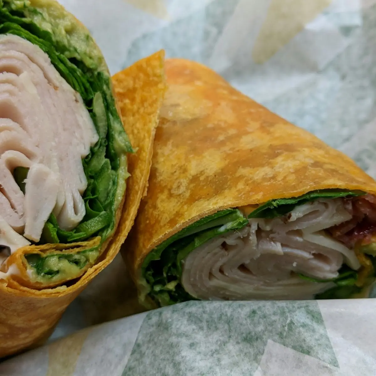Turkey Bacon Guacamole Wraps