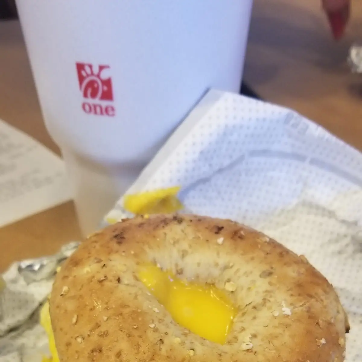 Chicken Egg and Cheese Bagel