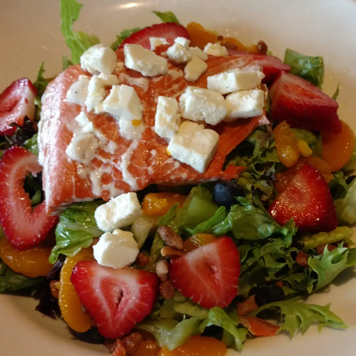 Strawberry Salmon Salad