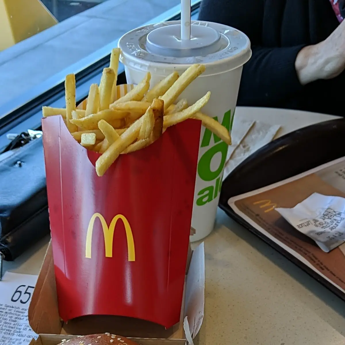 QP Fries with Cheeseburger Meal