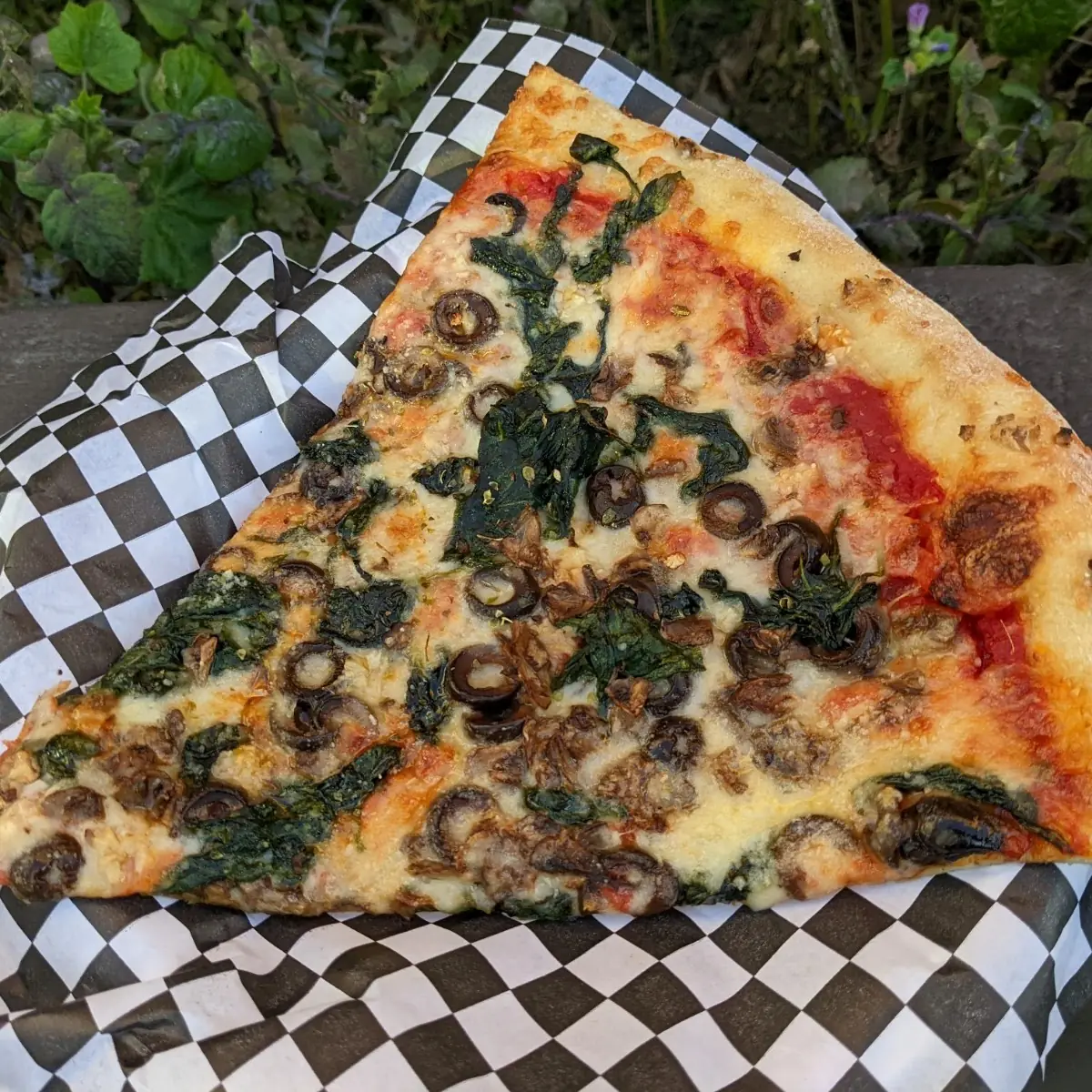 Spinach Olives Garlic Balsamic Glaze
