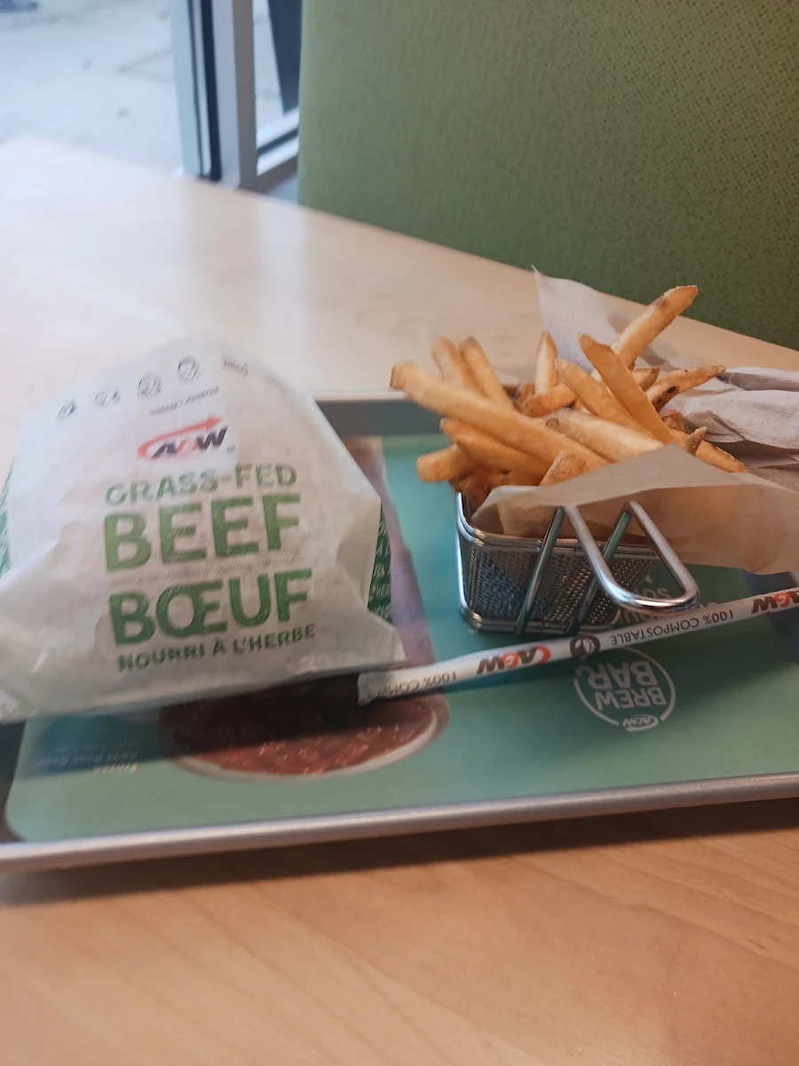 Hamburger and Fries, A&W Canada