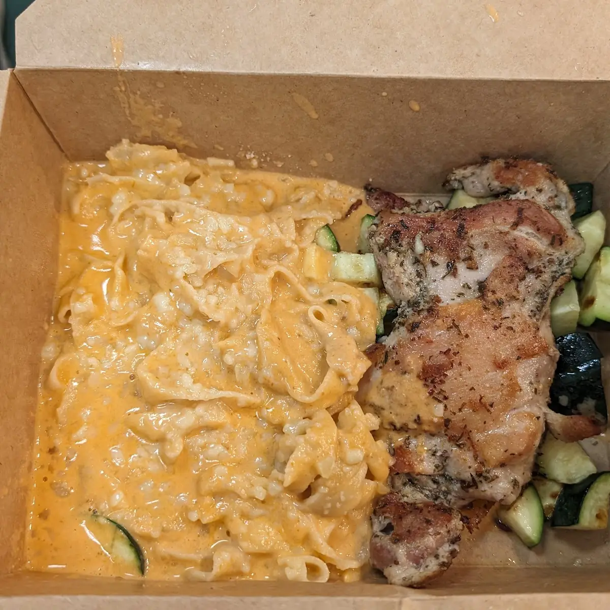 Chicken Fry with Pasta