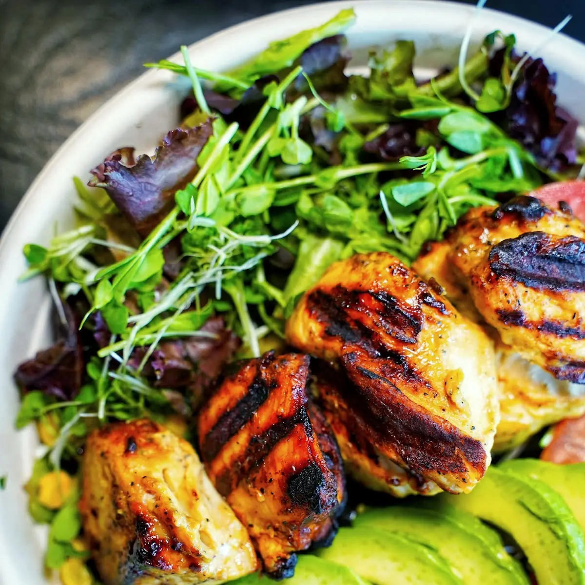 Chicken Kabob Salad Bowl
