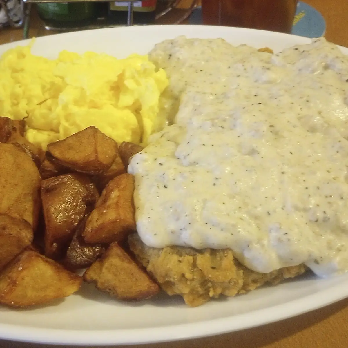 Chicken Fried Steak and Eggs