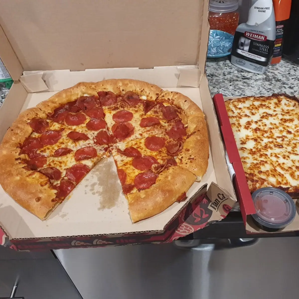 Stuffed Crust Pepperoni Pizza