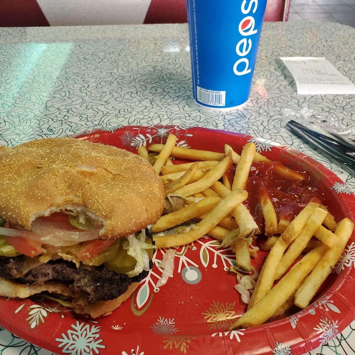 Lisa S Burger and Fries
