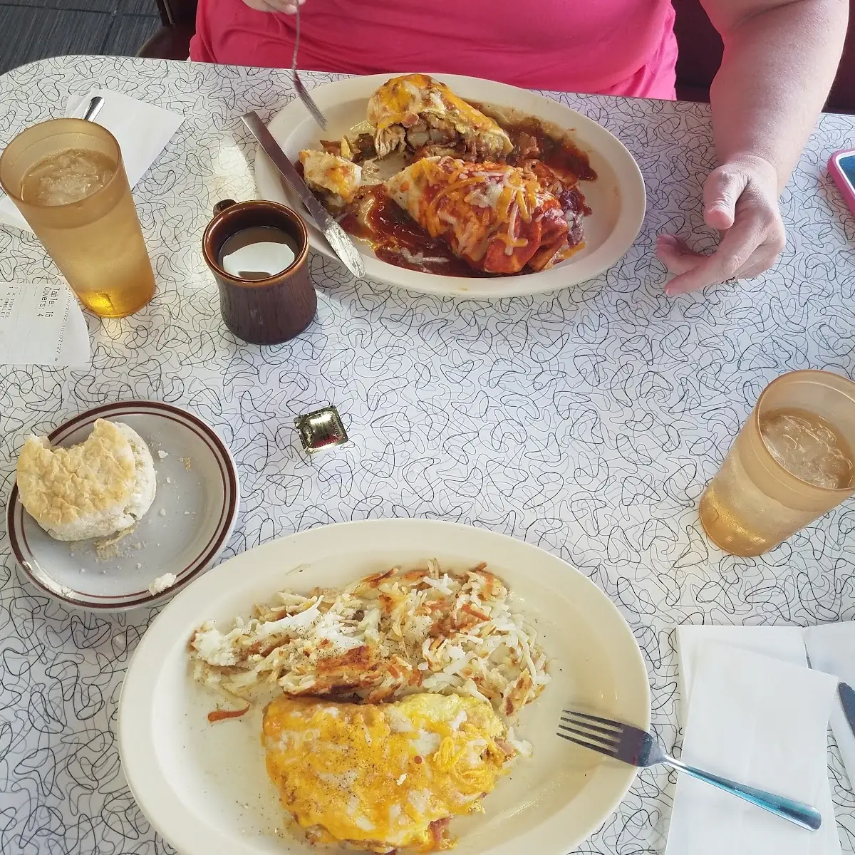 Traditional Breakfast and Breakfast Burrito