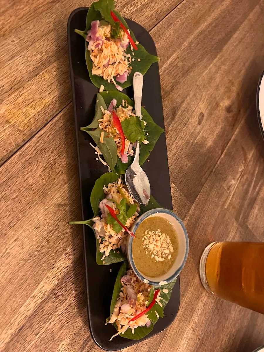 Betel Leaf Wraps, BAAN BAAN Perth