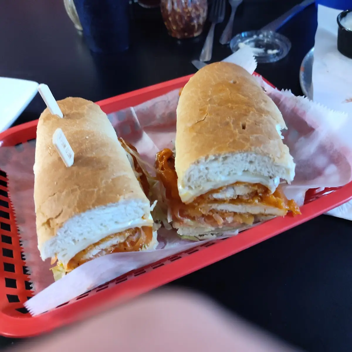 Chicken Finger Sub with Blue Cheese