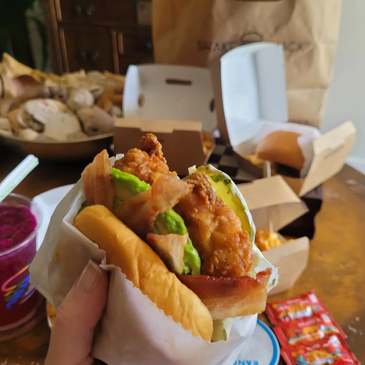 Avocado Aoli Chicken Burger
