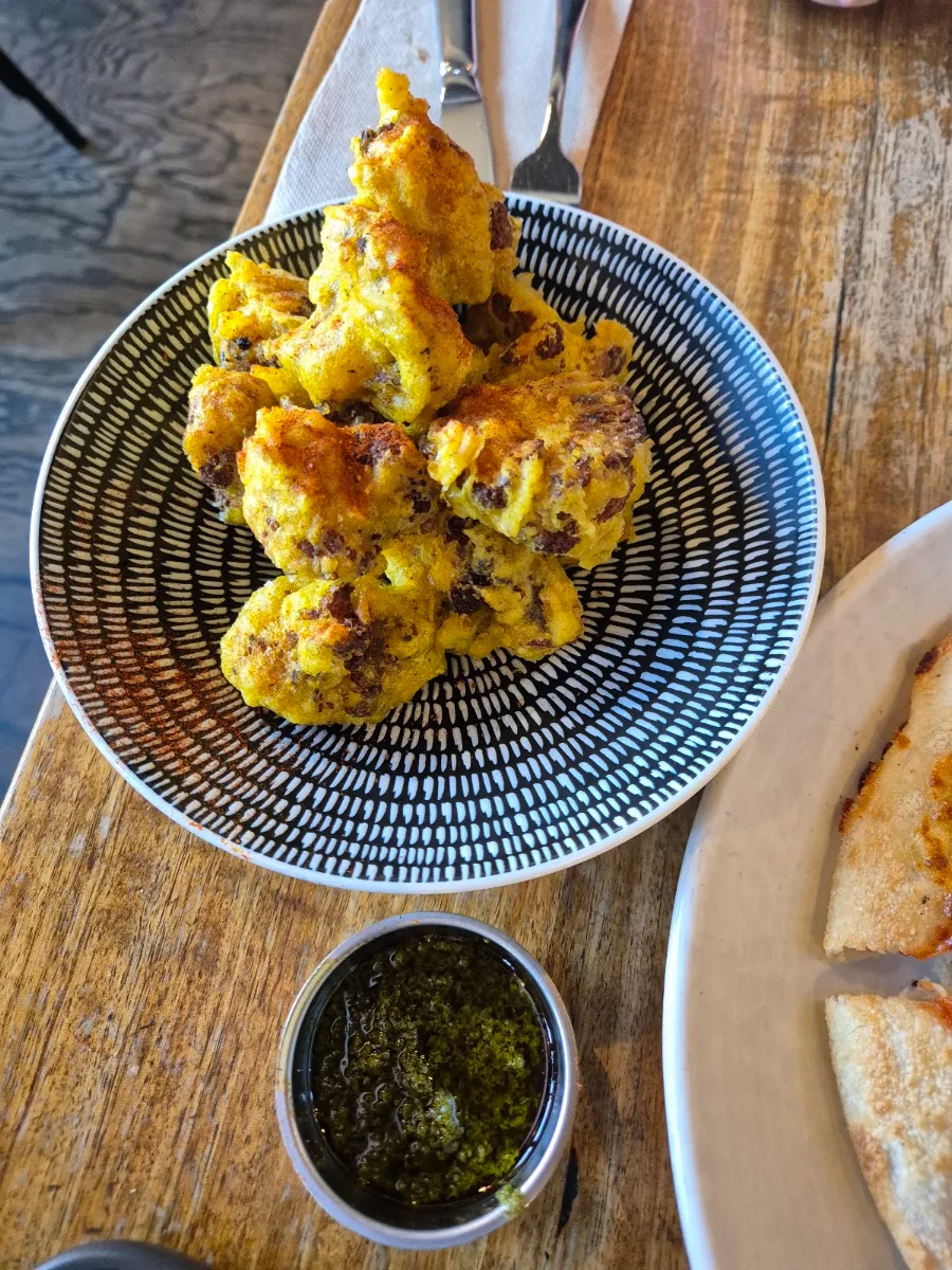Cauliflower Fritters, KOUKLA CAFE