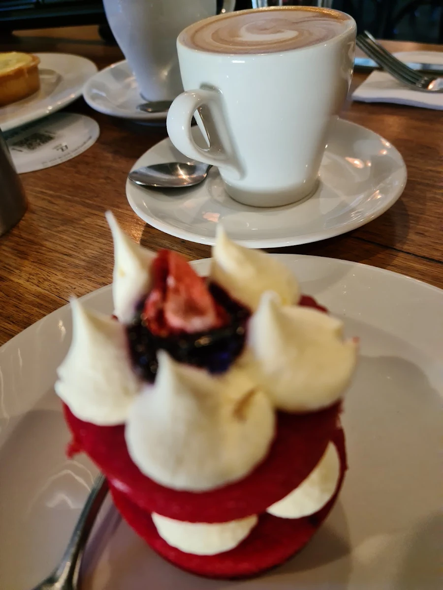 Raspberry Cheesecake with Strawberry on Top, KOUKLA CAFE
