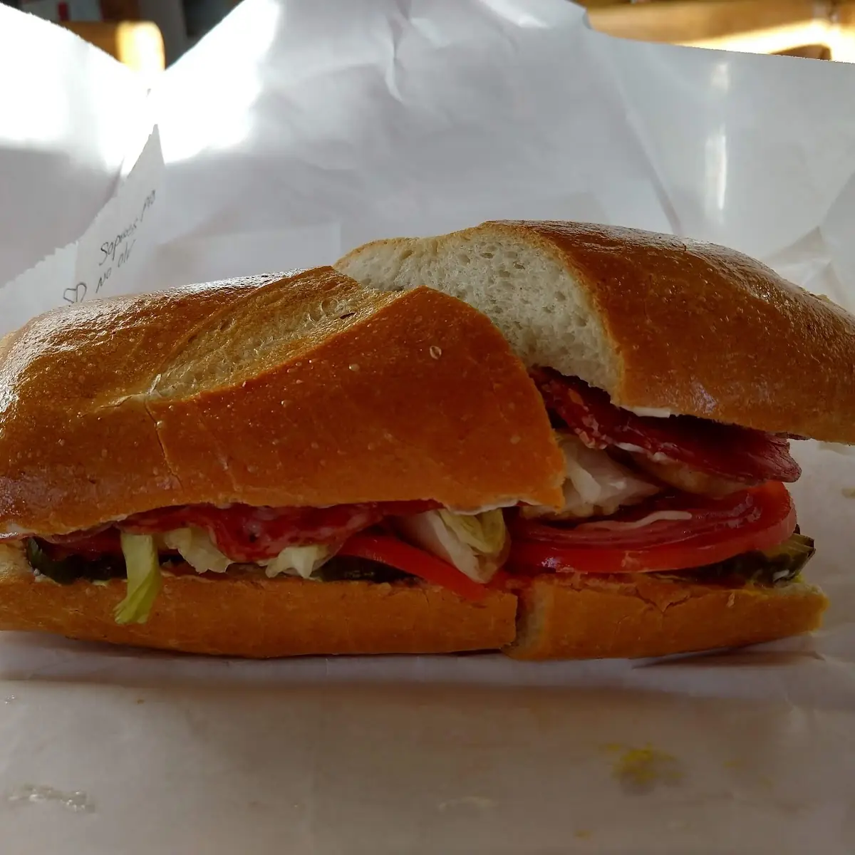 Soppressata and Provolone Cheese Sandwich