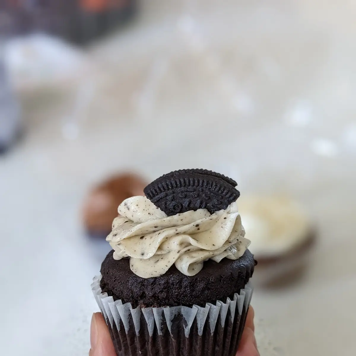 Vegan Cookies and Cream Cupcake Gluten Free
