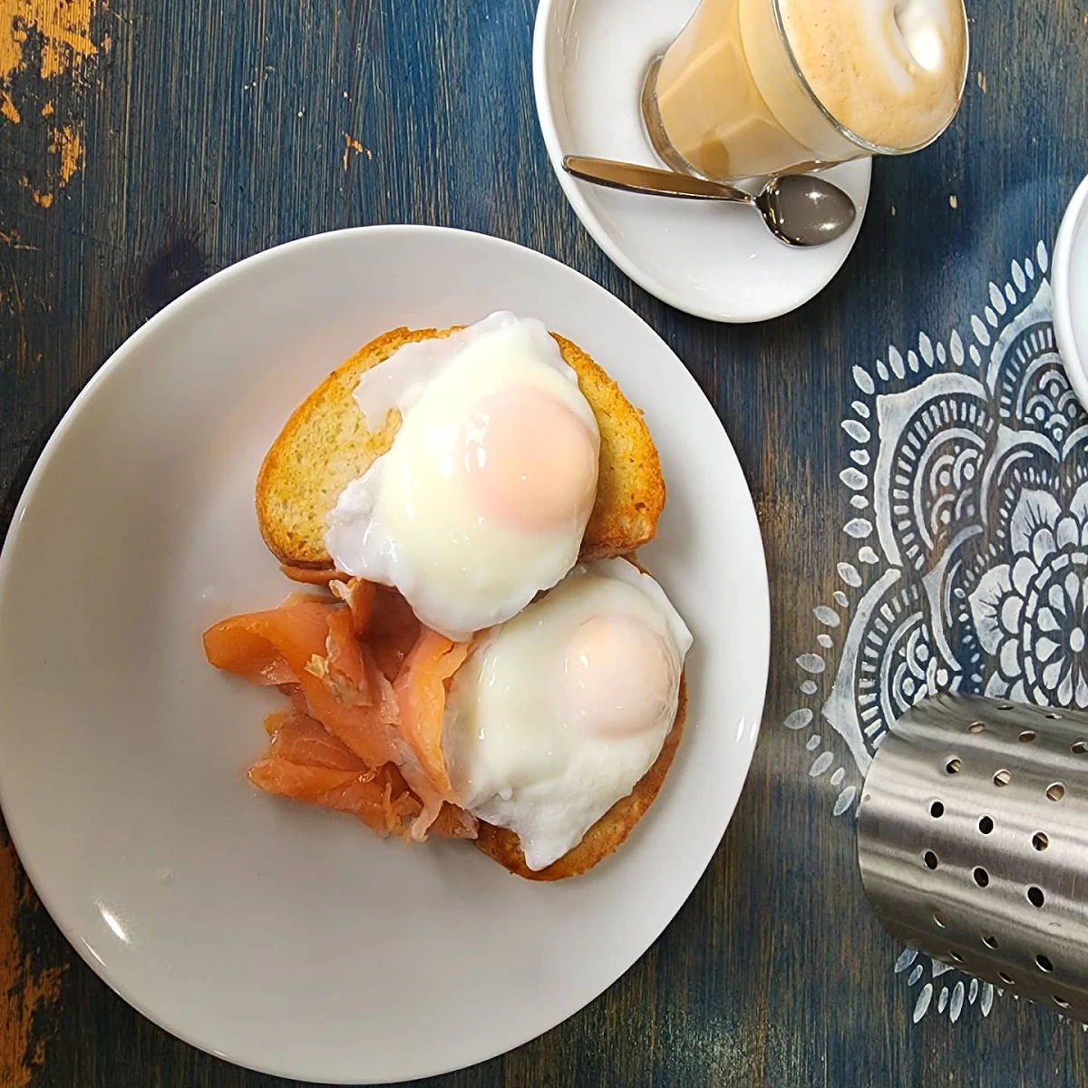 With a Poached Egg, Benny's Cafe Culburra Beach NSW
