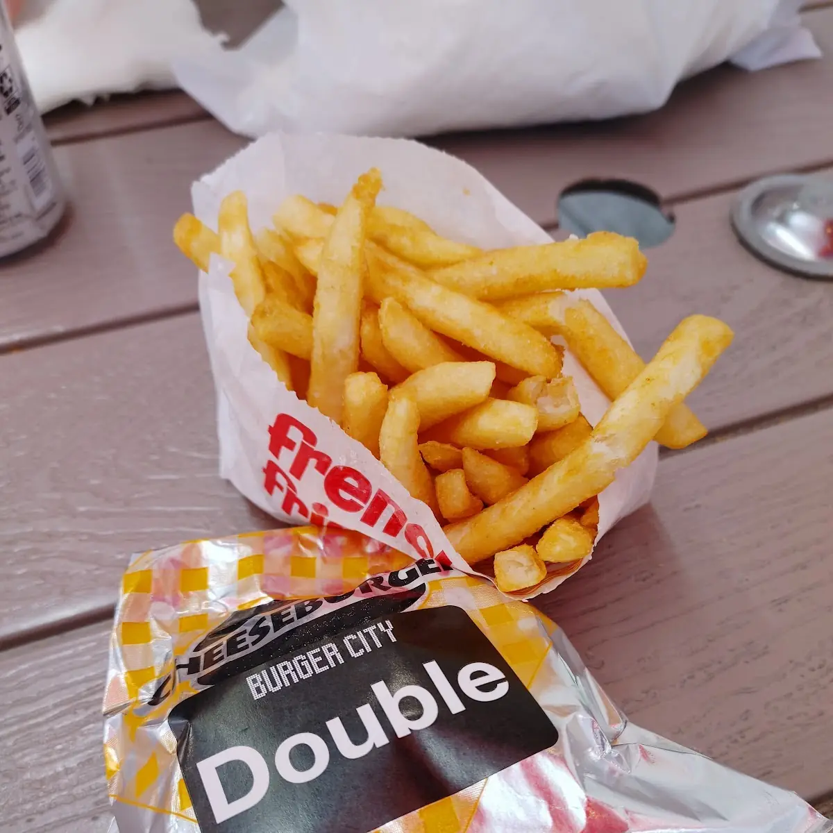Double Cheeseburger with Fries