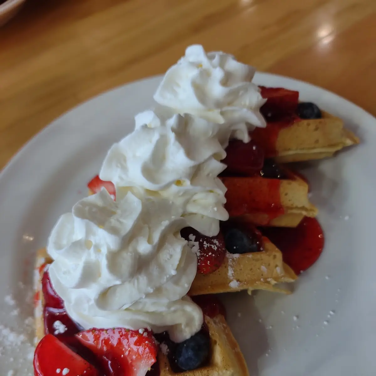 Berries & Cream Waffle, Sal's Family Restaurant