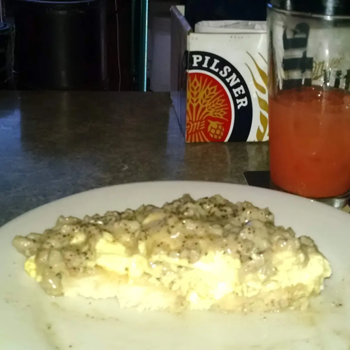 Steveoz Scrambled Eggs& Biscuits and Gravy