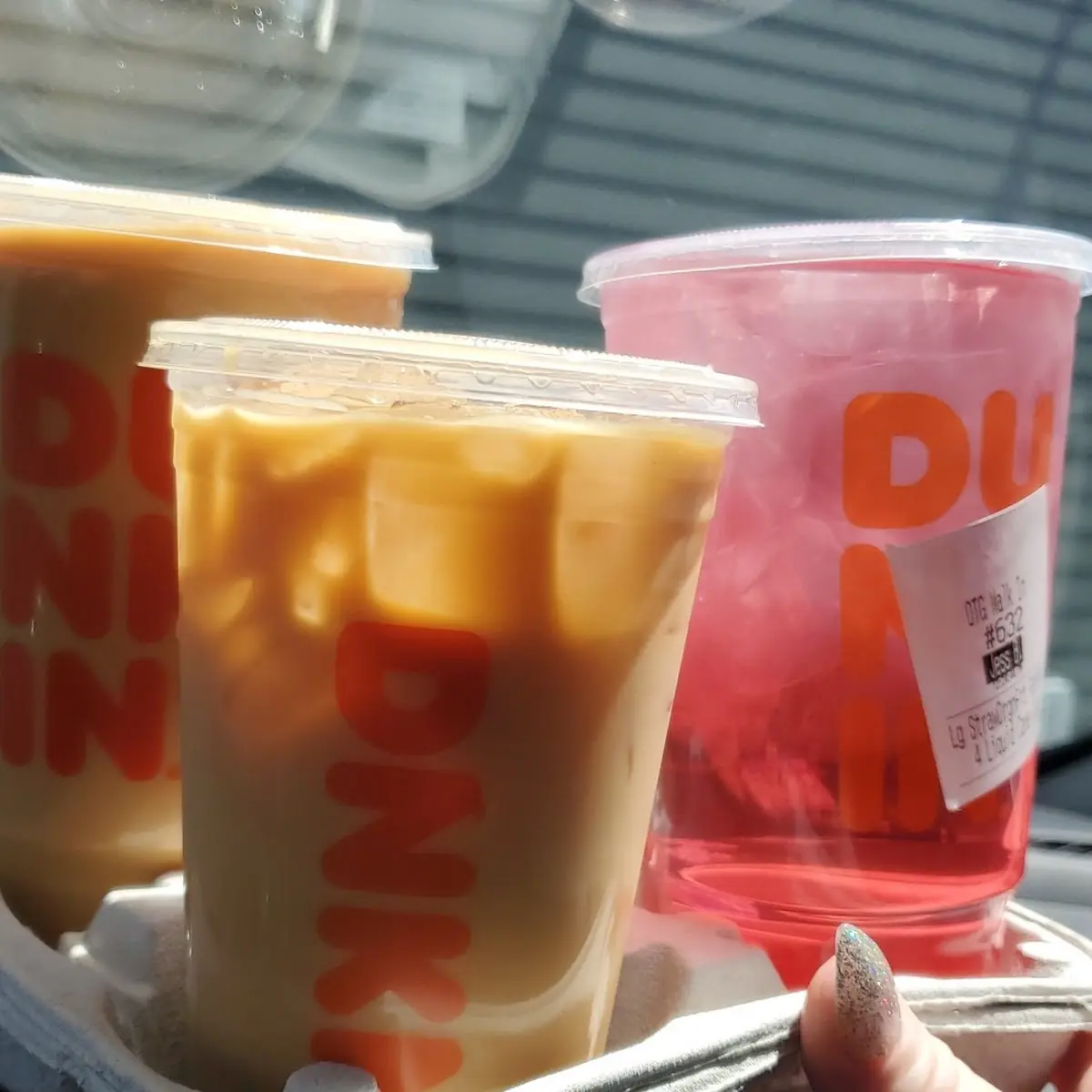 Ice Coffee and Dragonfruit Refresher