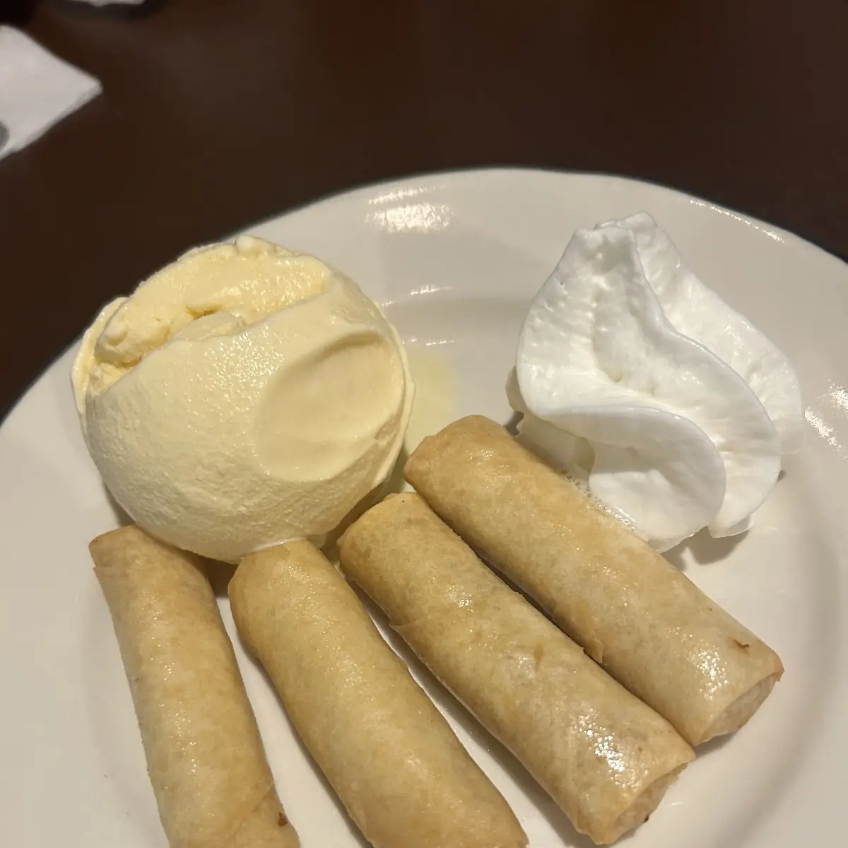 Fried Banana w Vanilla Ice Cream