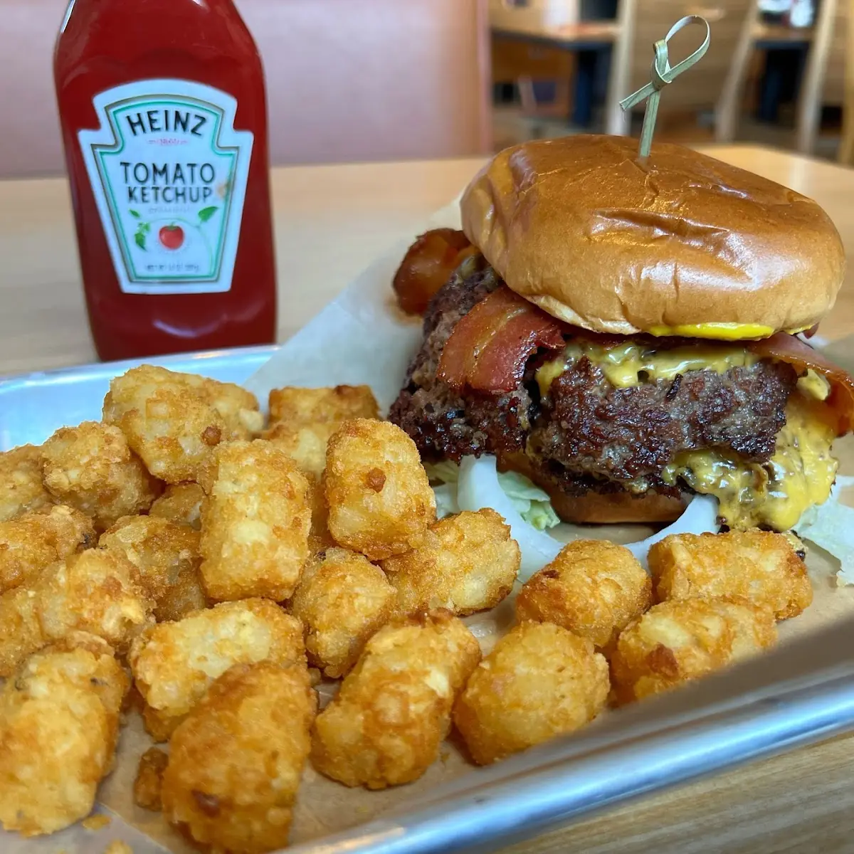 Cheese Curd Bacon Burger