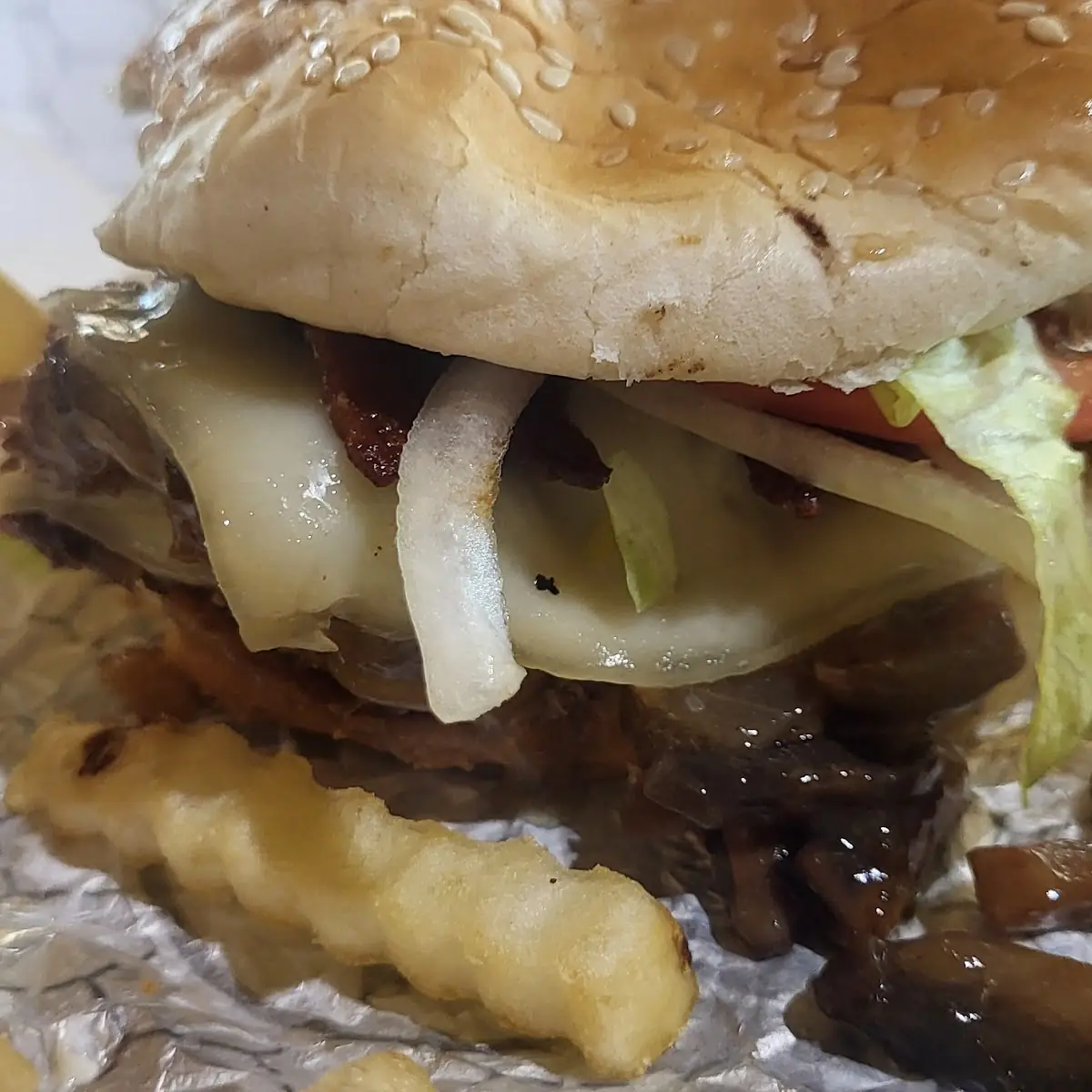 Mushroom Swiss Burger