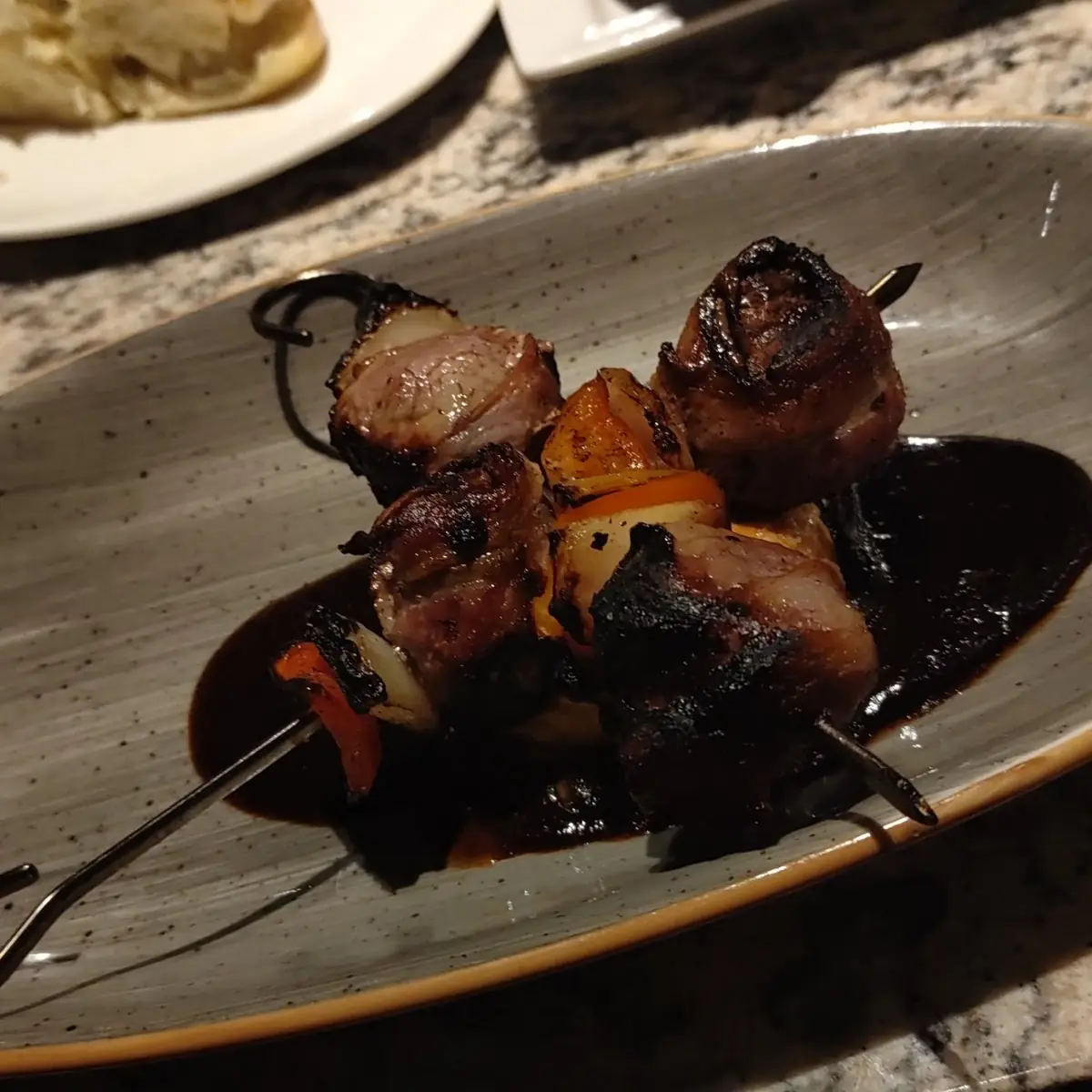 Bacon Wrapped Beef Tips