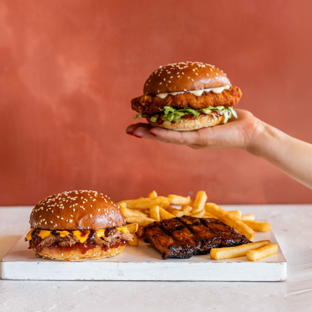 Sweet Chilli Beef Brisket Burger Combo, Ribs & Burgers Perth CBD
