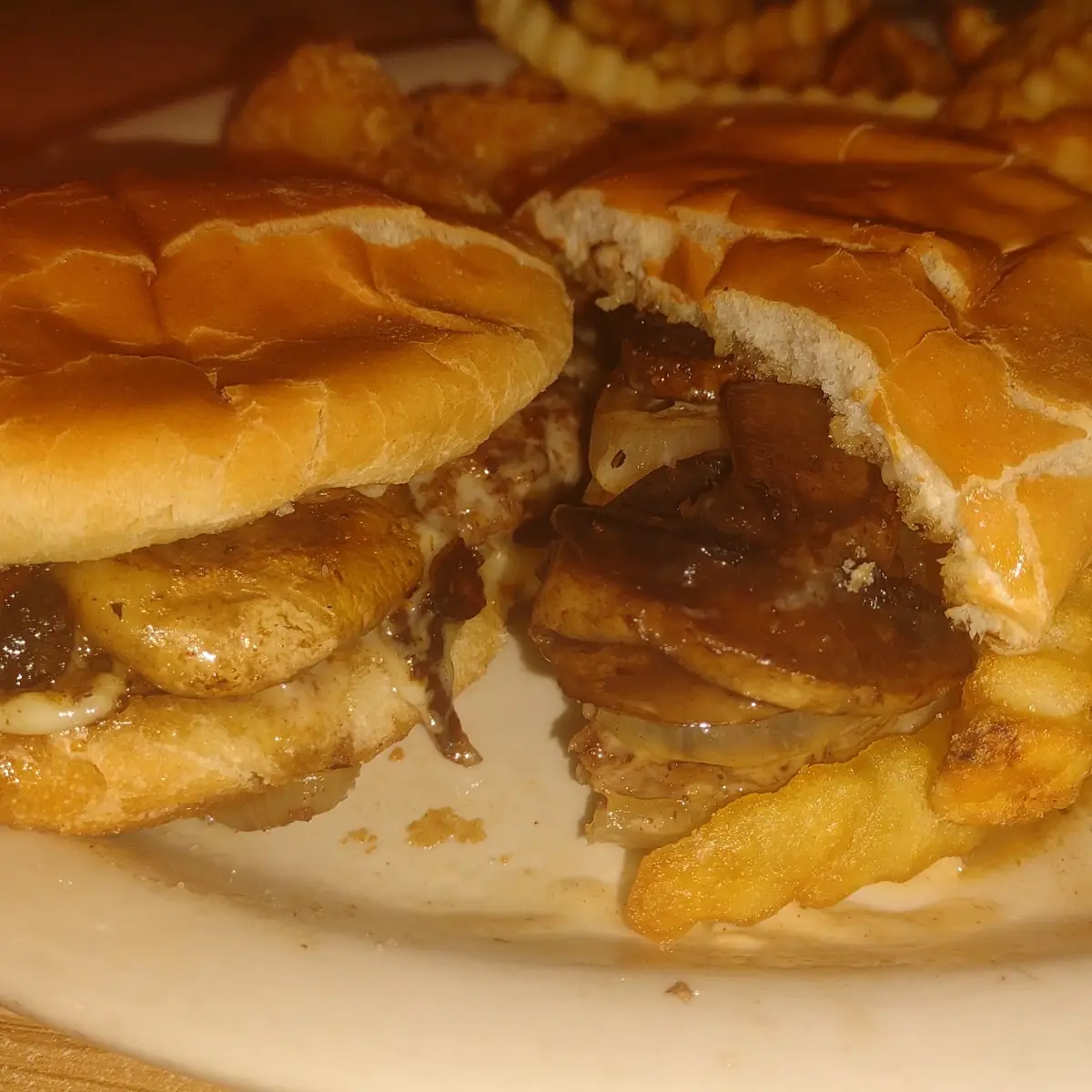 Mushroom Swiss Burger