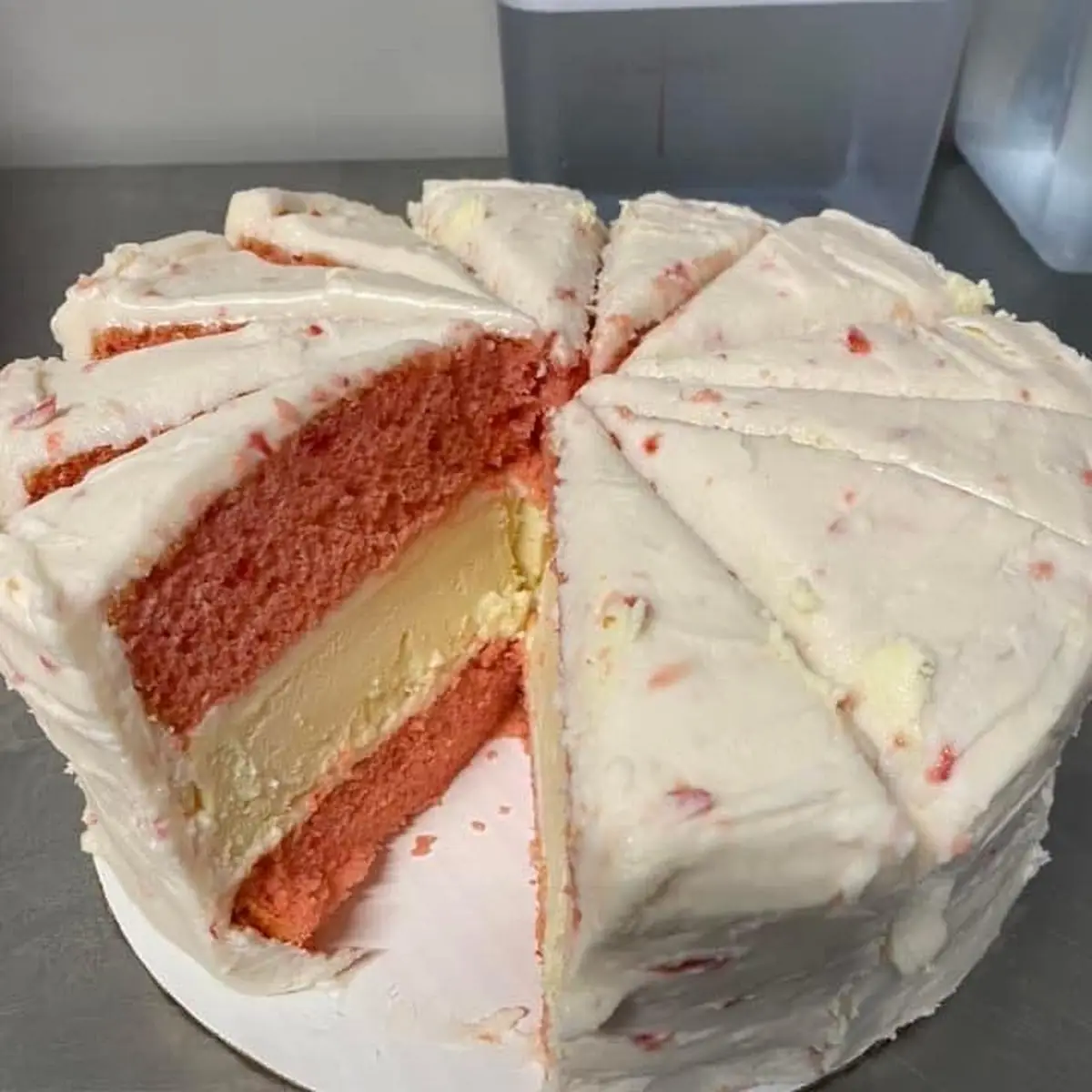 Double Decker Strawberry Cheesecake