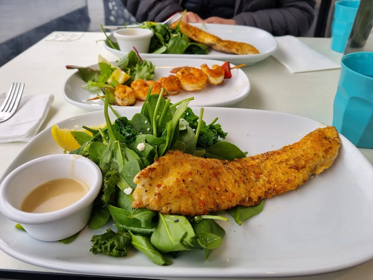 Fish and Salad, Hunky Dory Fish & Chips Oakleigh