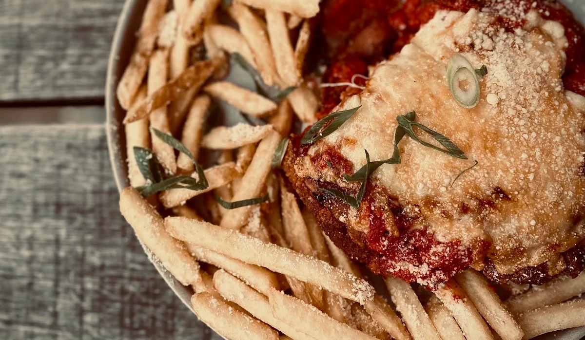 Chicken Parmy, BrewDog DogTap Brisbane