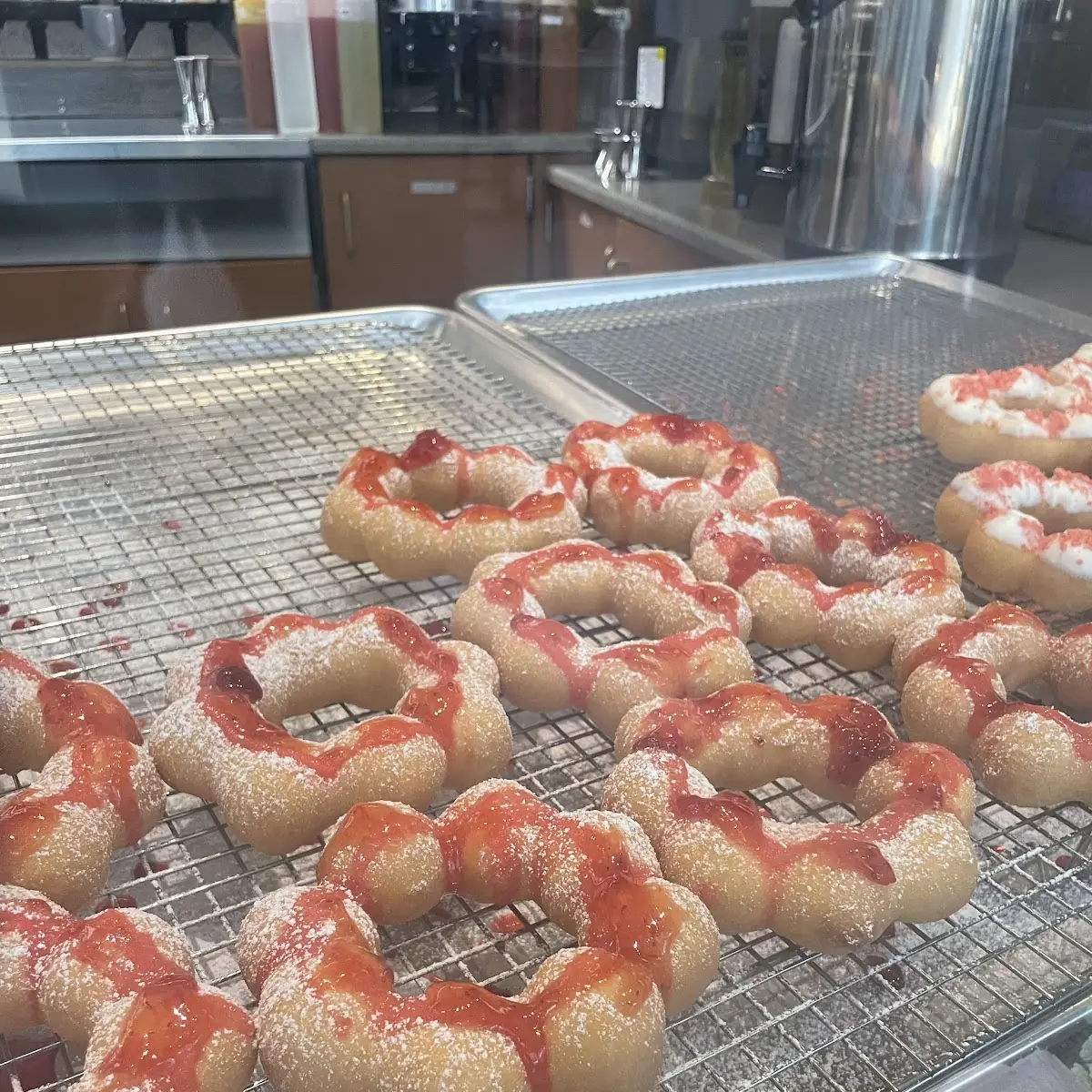 Strawberry Mochi Donut