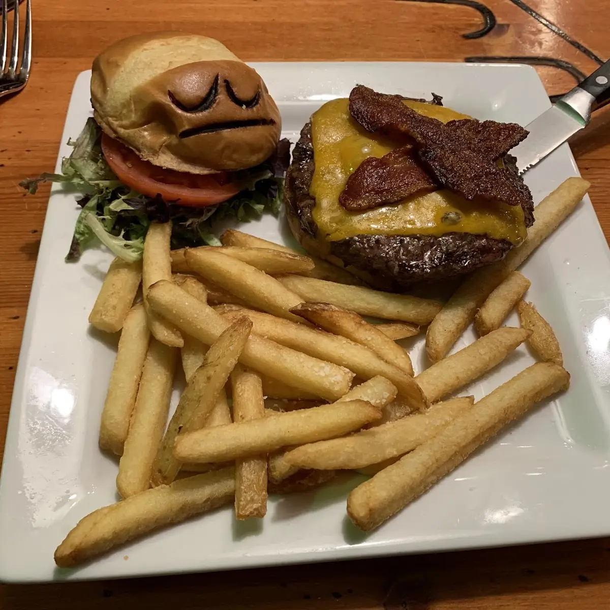 Green Chile Bacon Cheese Burger