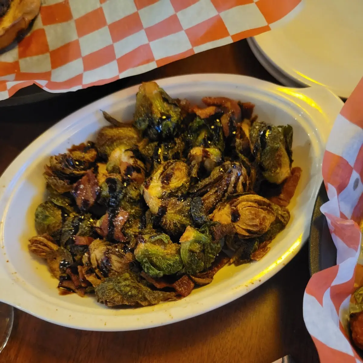 Crispy Bacon & Balsamic Brussels Sprouts