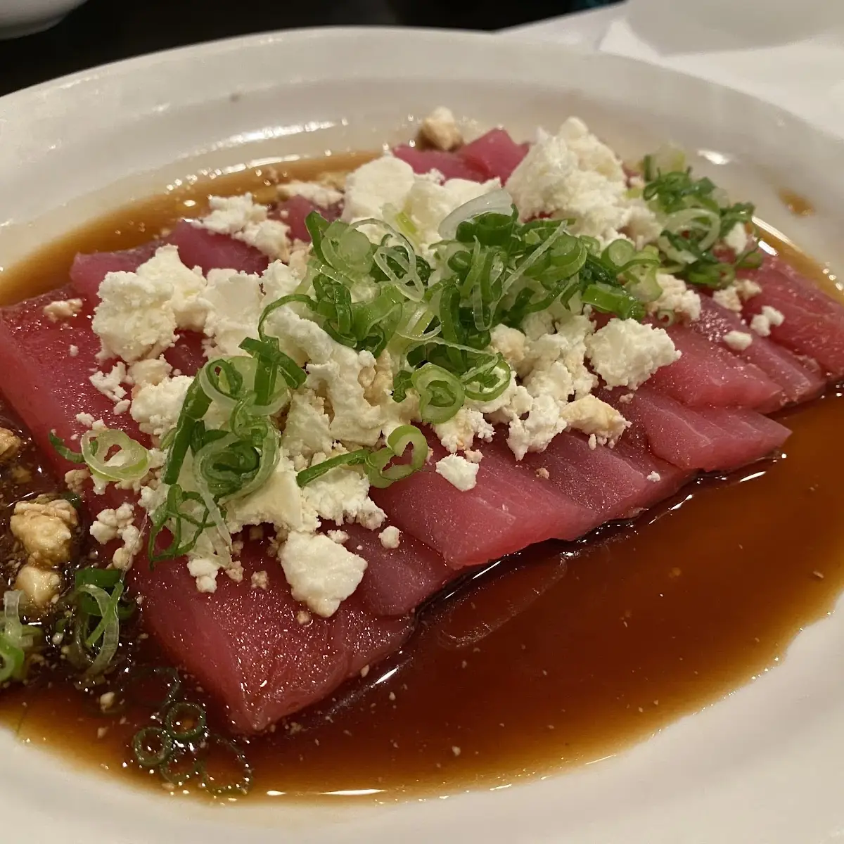 Feta Tuna Sashimi