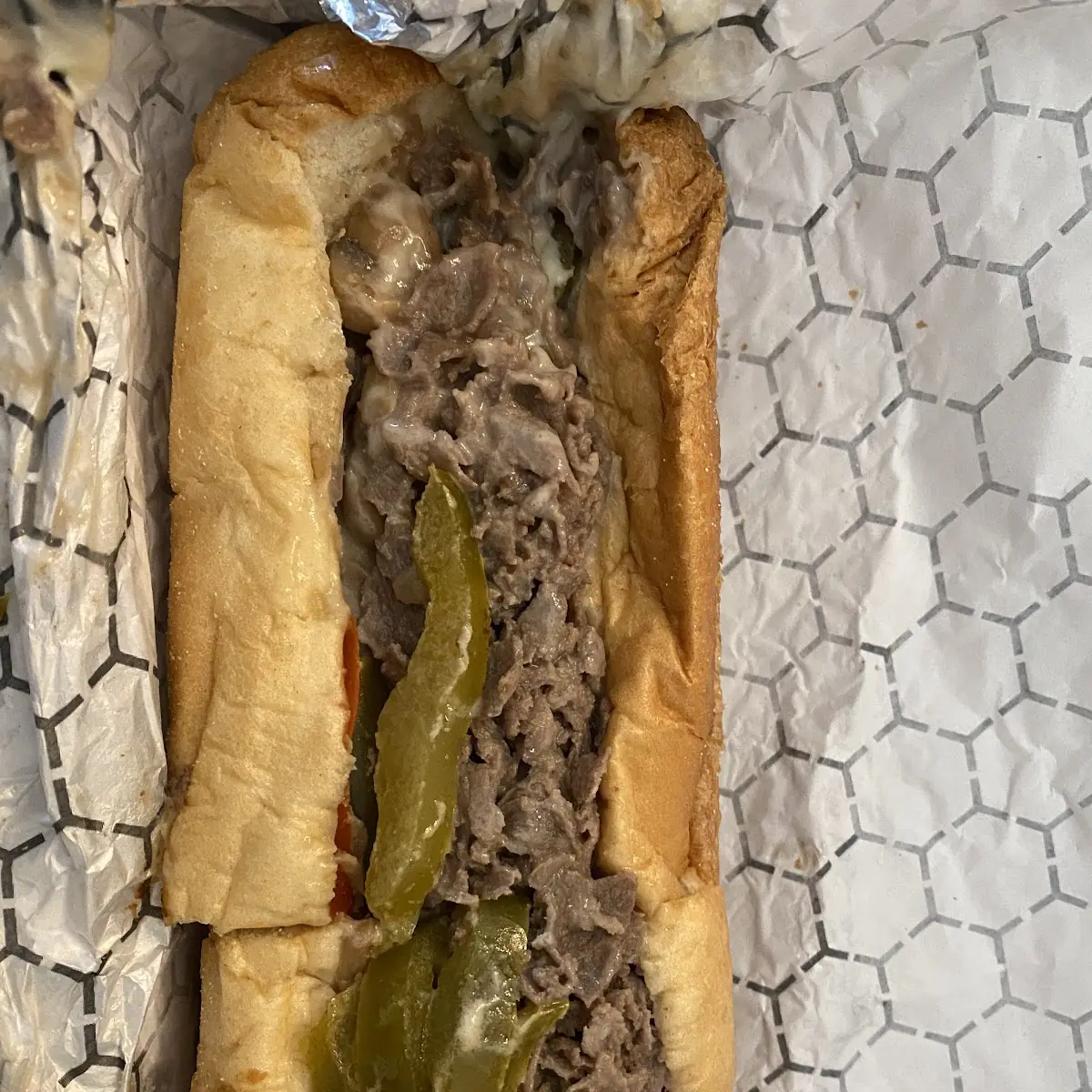 Regular Philly Cheesesteak Sandwich