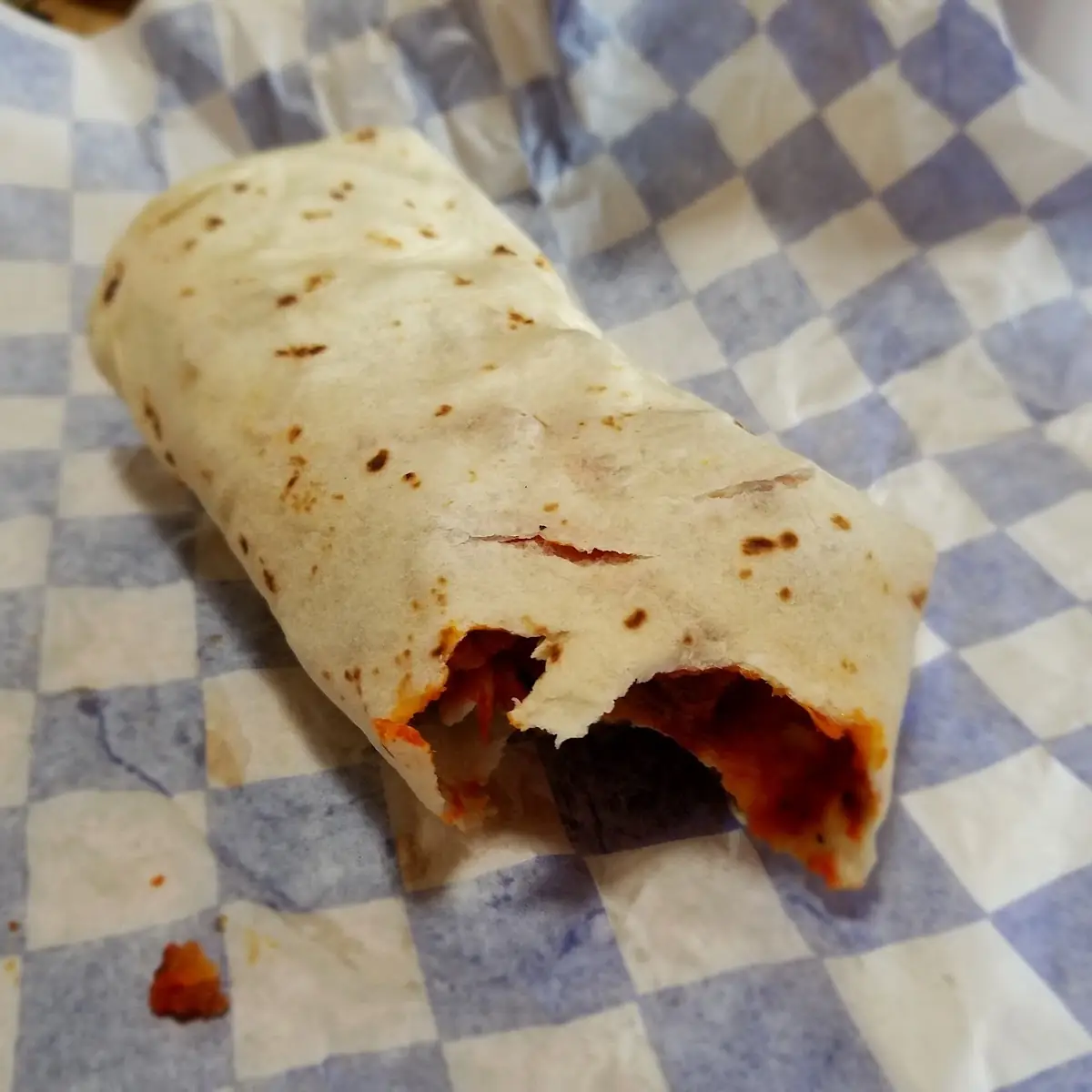 Chicharrones Bean Burrito