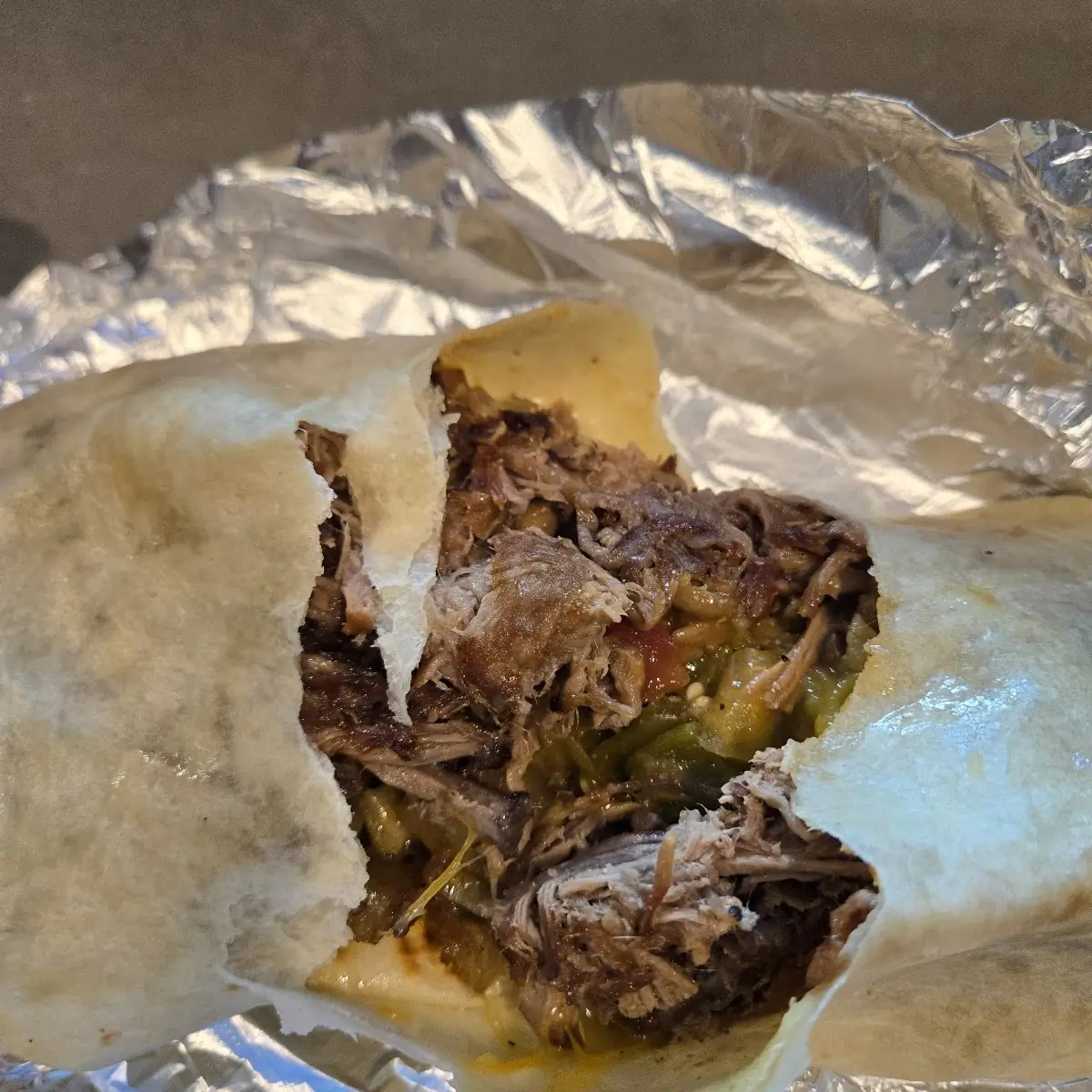 Shredded Beef Burrito