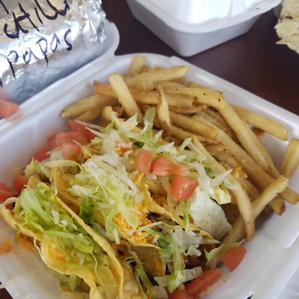 Shredded Beef Tacos with Fries