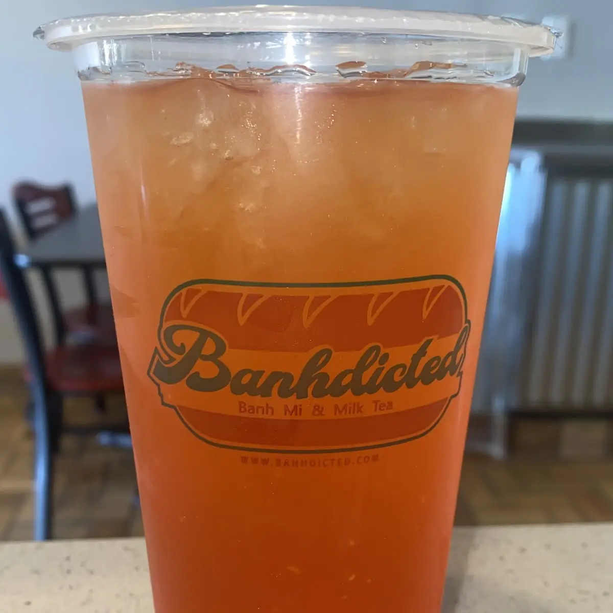 Mango Dragonfruit Refresher with Mango Jelly