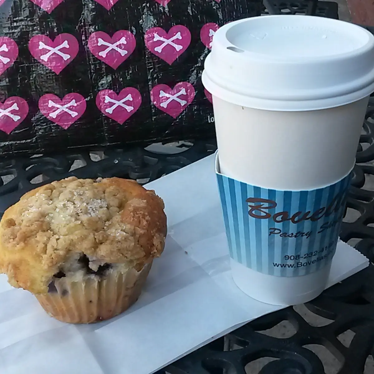 Blueberry Muffin and Large Coffee