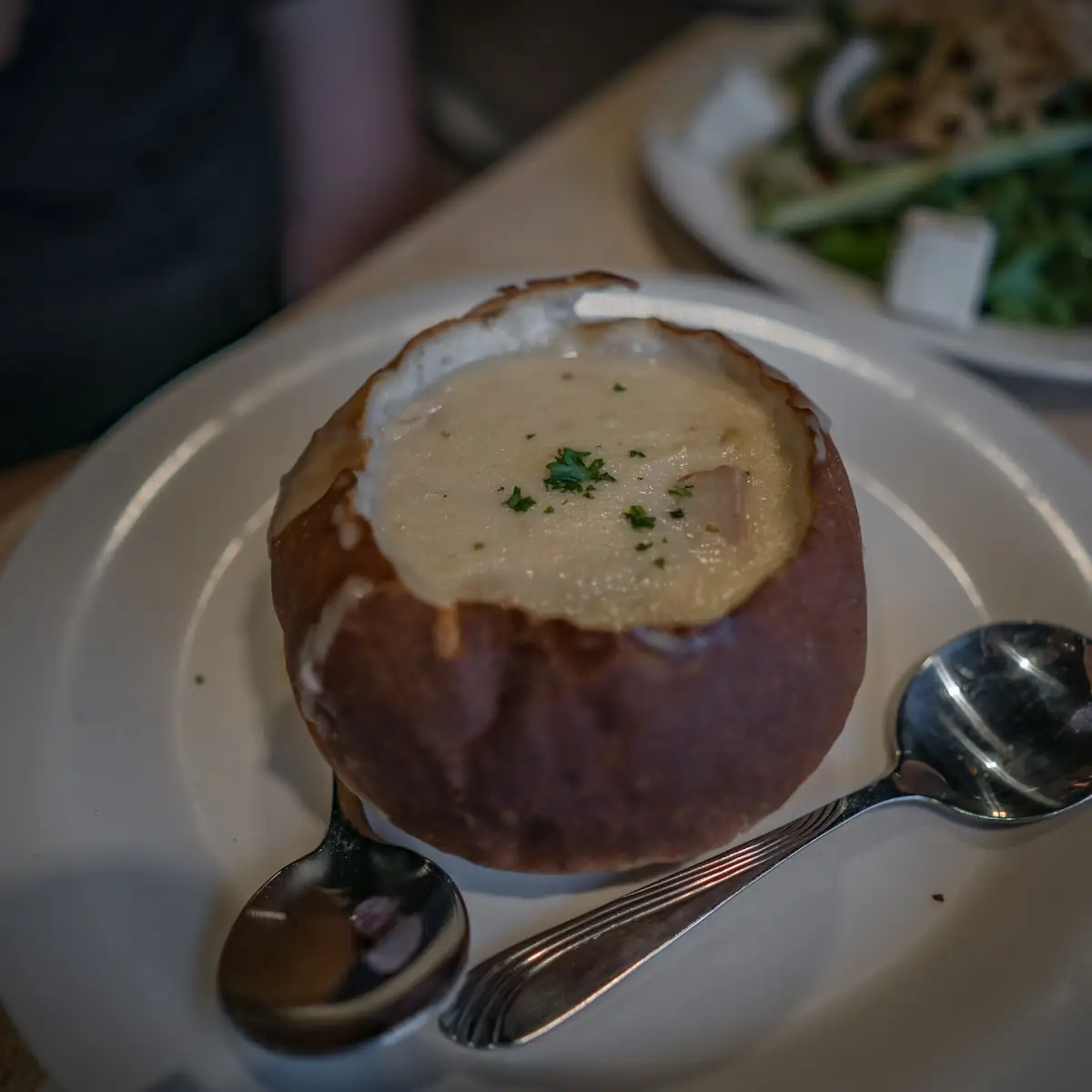 Bread Bowl Clam Chowder