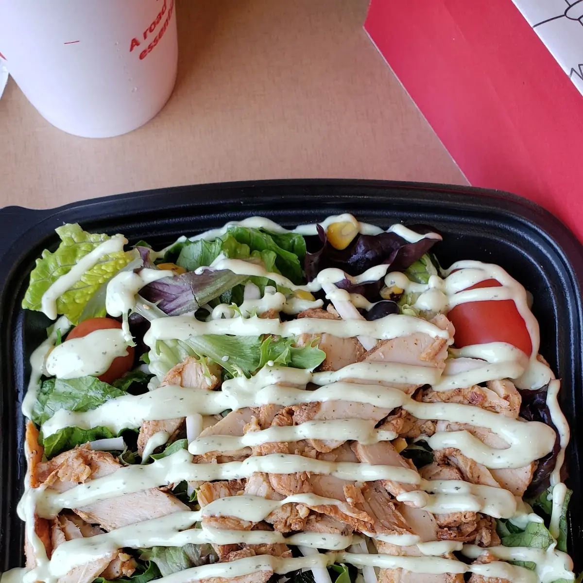 Southwest Chicken Salad with Avocado Lime Ranch Dressing