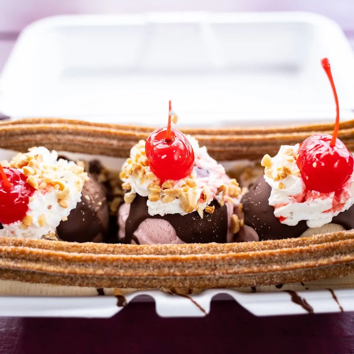 Churro Banana Split
