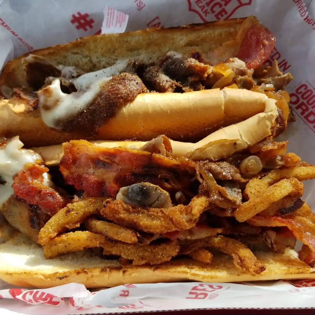 Bacon Philly Cheese Steak