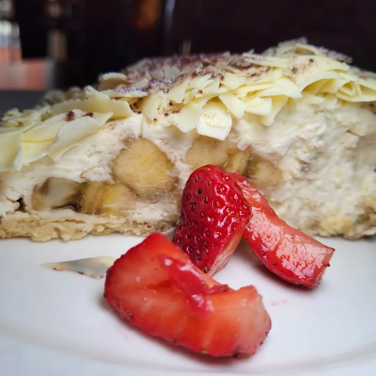 White Chocolate Banana Cream Pie